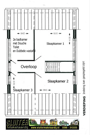 Floorplan - De Vennen 154, 9541 LD Vlagtwedde